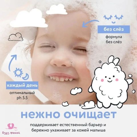 Lulu пенка для купания 2 в 1, 250 мл