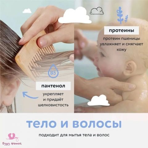 Lulu пенка для купания 2 в 1, 250 мл