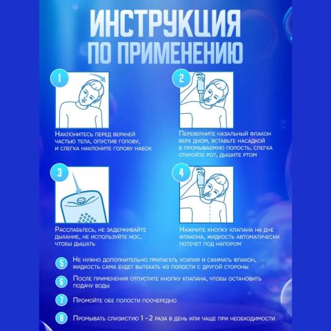 Ирригатор для промывания носа для детей и взрослых