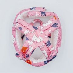 Шлем шапка детская противоударная для защиты головы малыша.Мягкая противоударная шапка. Цвет: розовый