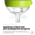 Бутылочка для кормления,250мл., с ручками, силиконовая колба, цвет зеленый
