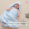 Полотенце детское с капюшоном 80x80 см, щенок